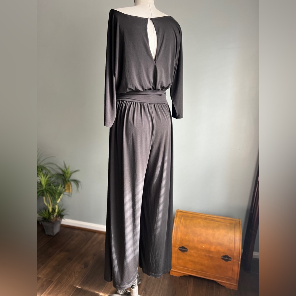 New York & Company Stretch Black Relax Fit Jumpsuit Size Medium - Picture 8 of 8